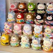 石膏娃娃儿童彩绘白坯手工diy涂色小熊涂鸦玩具画画背包熊库洛米