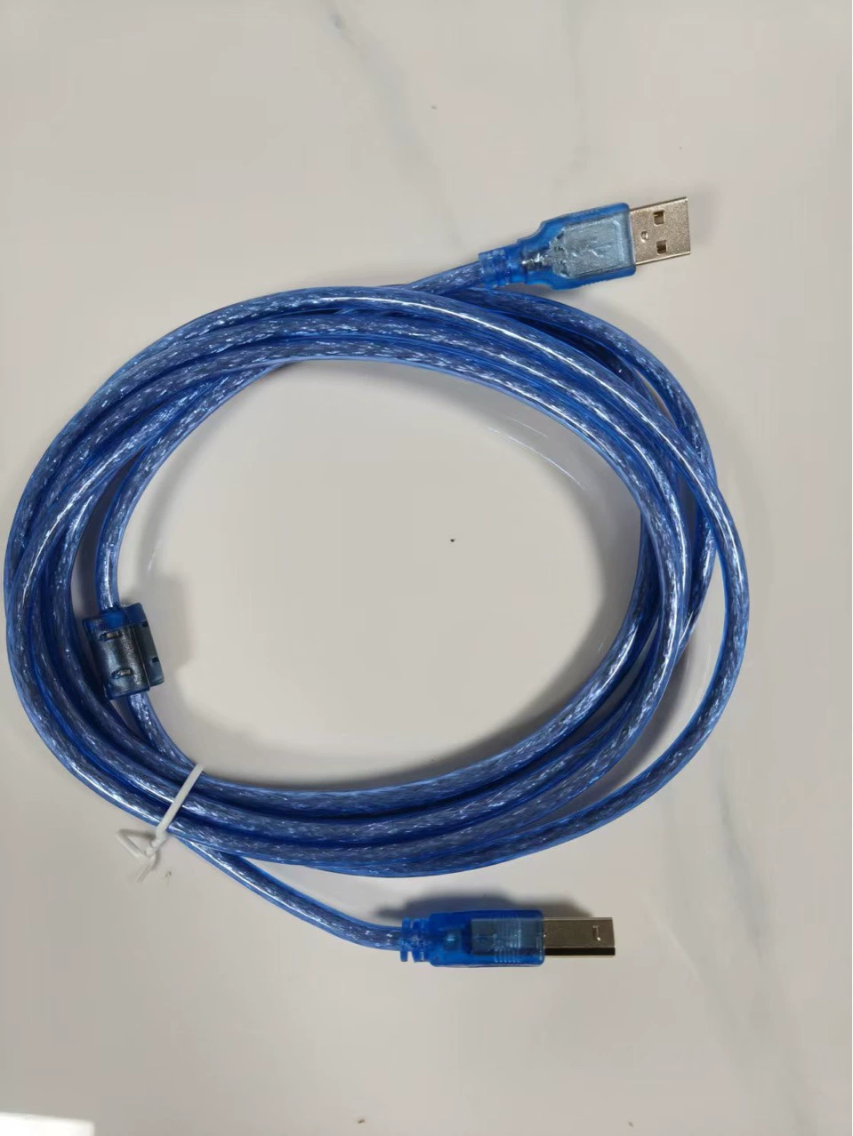 Производитель оптовая продажа прозрачный синий USB-кабель для жесткого диска USB A-to-A USB-кабель 3m