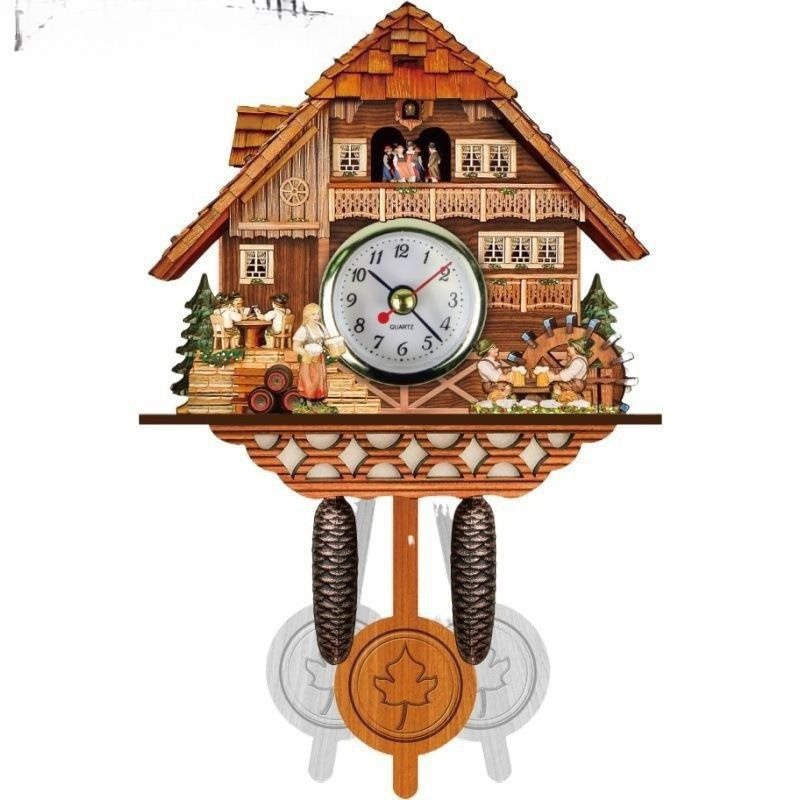 Cuco reloj de pared alarma horario alarma sala de estar hogar productos de venta caliente colgar pared