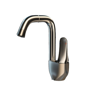 Water plating wire drawing process brass faucet rotatable multifunctional ceramic valve core household bathroom basin faucet