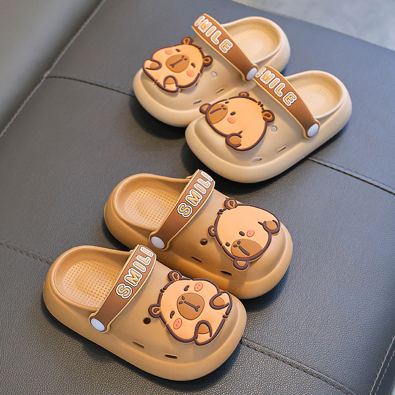 Capibara verano niños zapatos agujeros zapatos agujeros niños pedalear sensación de excremento anti-deslizante transpirable zapatos agujeros para niños mayores