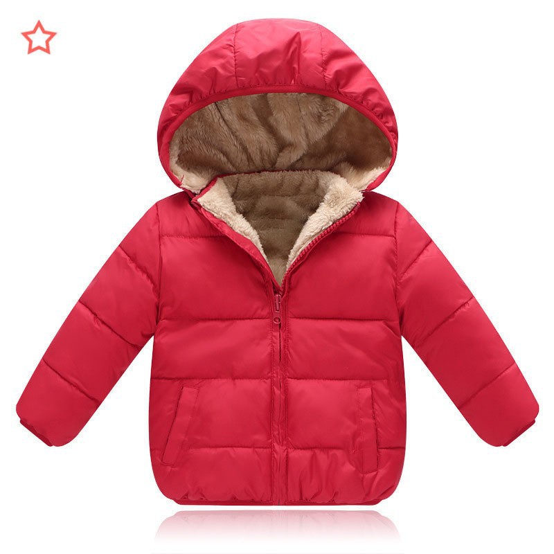 Ropa de Algodón para Niños Invierno 2025, Chaqueta con Capucha para Bebés, Forrada de Felpa y Gruesa, para Niños y Niñas, Ropa de Algodón para Niños Pequeños y Medianos