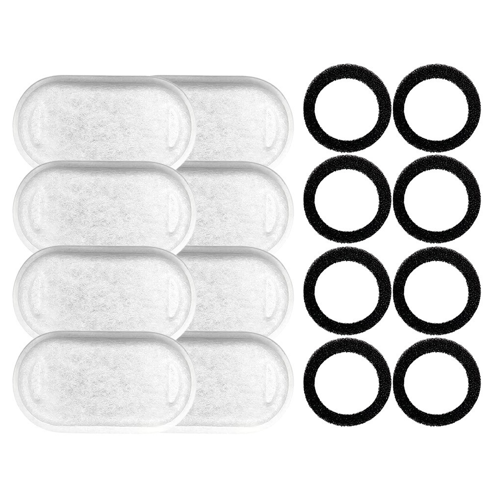 Filtro de agua para mascotas, filtro de agua para gatos, filtro de cabello de algodón de filtro multifiltro, se puede adaptar a una variedad de carbón activado