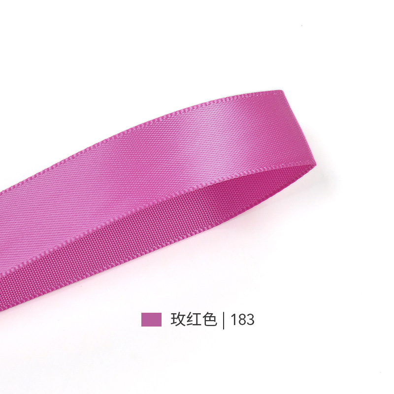 Cinta de satén lisa de un solo lado multicolor de Yao Ming, 2 cm, para decoración de pasteles, cajas de regalo, material para manualidades.