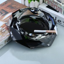 高档水晶烟灰缸家用时尚创意个性礼品大号精品欧式玻璃烟灰缸