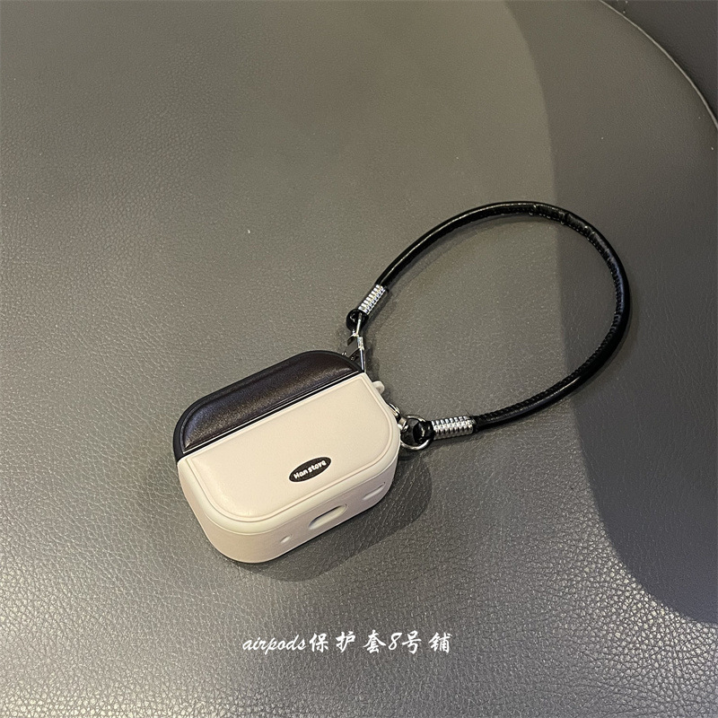 非常にシンプルなレトロな衝突色の皮質の斜め掛け縄はAirPods3/4世代のリンゴのイヤホンの殻の保護カバーのPro2女を適用します。|undefined