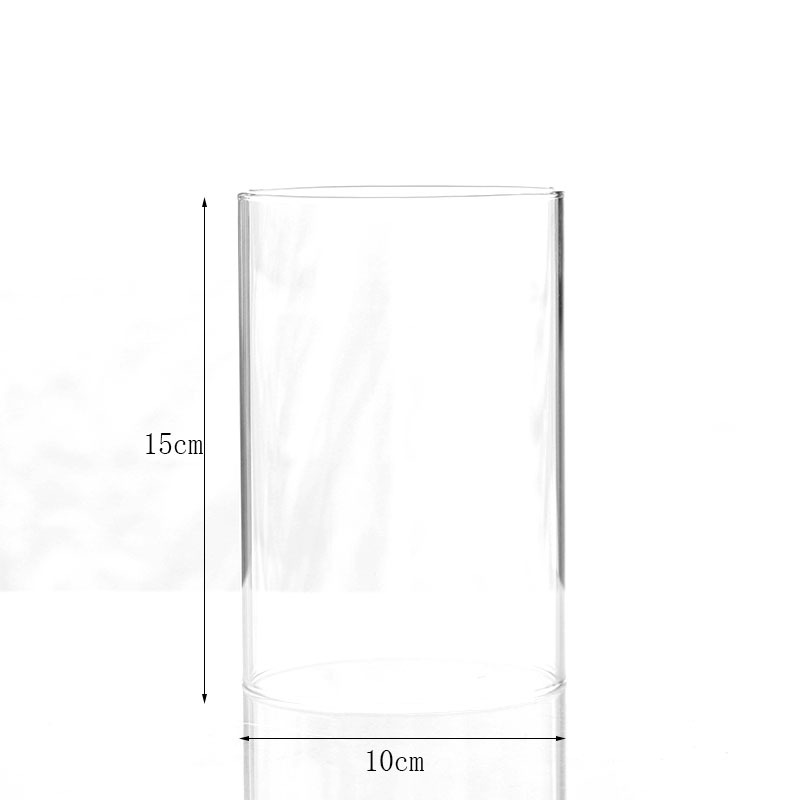 S228 cubierta de vela de vidrio transparente redondo cubierta de vela de vidrio a prueba de viento base de cubierta de lámpara de vidrio de disco triangular