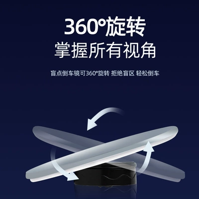 with blind spot monitoring — Large field of view rear view auxiliary mirror