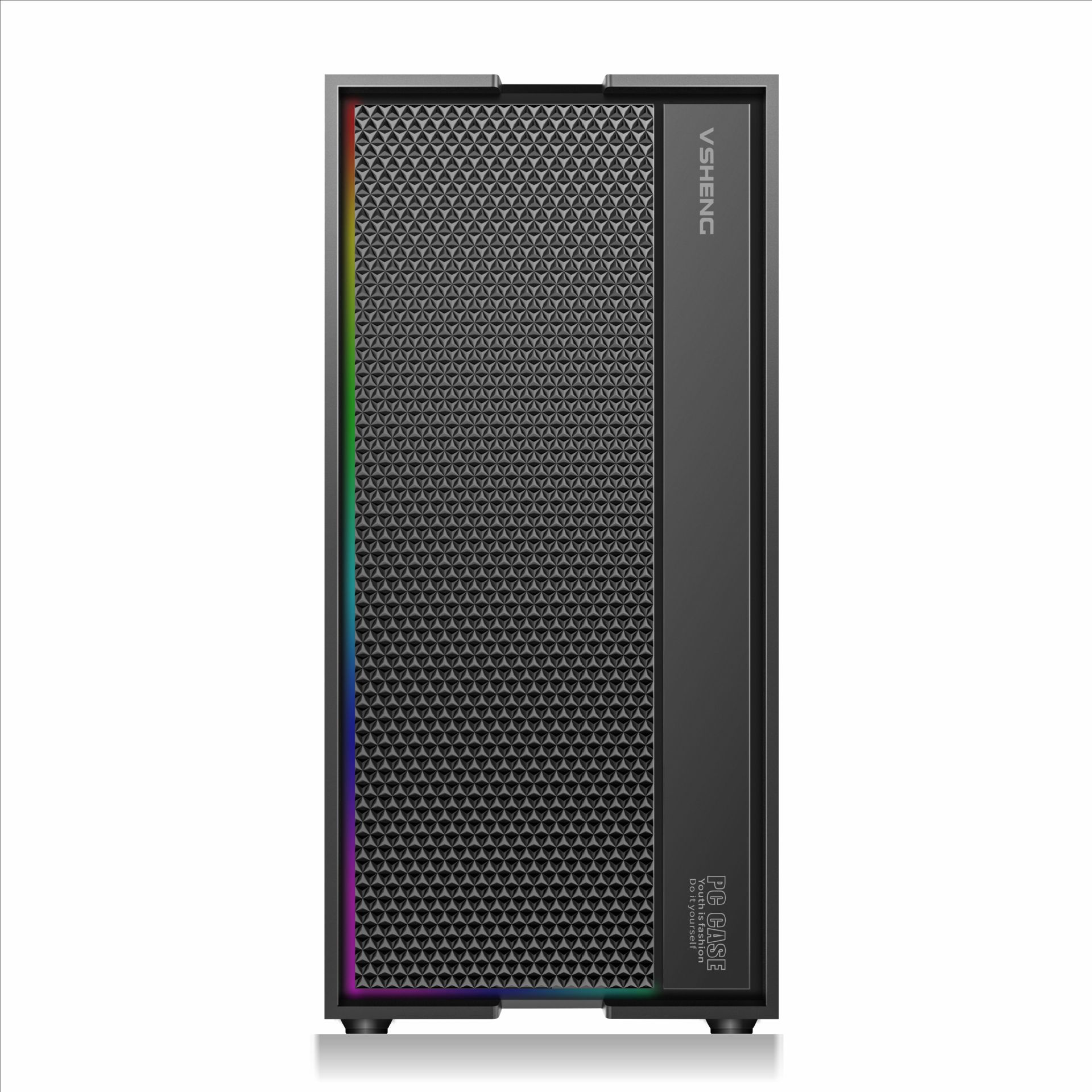 VSHENG威盛飓风5侧透台式机电脑机箱专业双路主板支持水冷