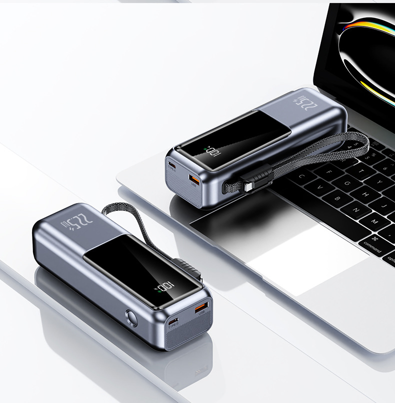 21700 Battery 20000mAh Charging Power Bank Portable 22.5W Super Fast Charge Digital Display Mobile Power Bank Wholesale