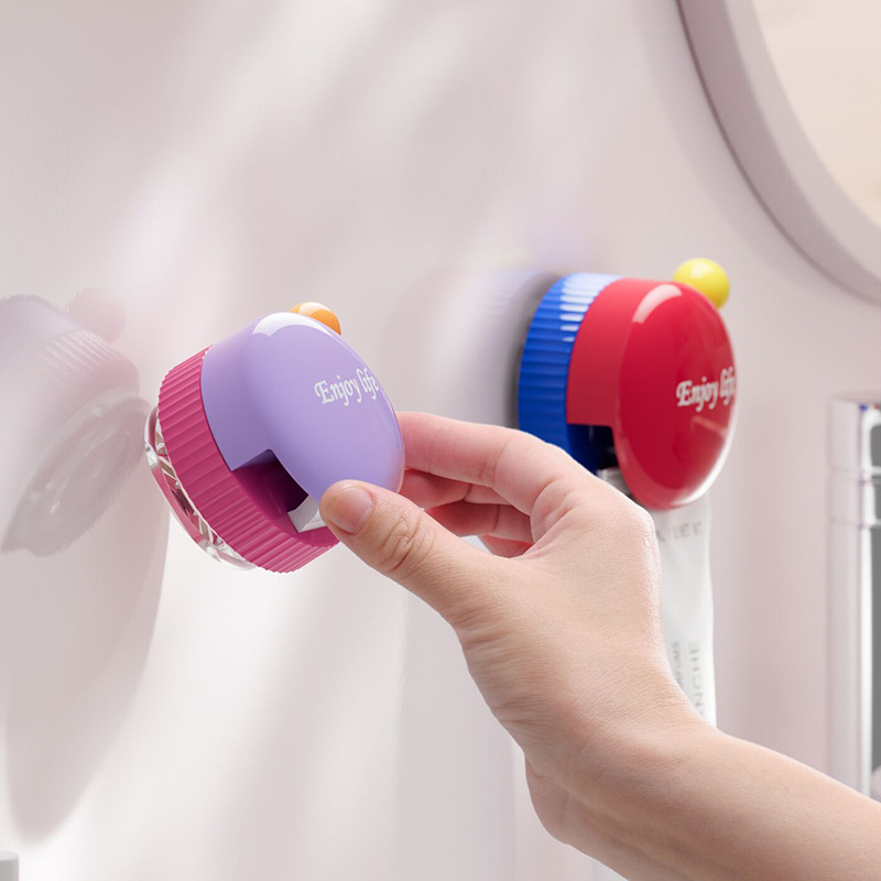 Dopamine Suction Cup Holder For Bathroom Lotion And Toothpaste_voghion.com