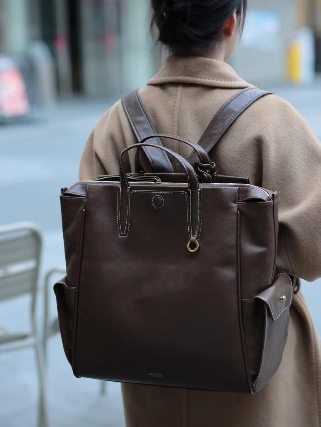 Small retro backpack, laptop, 14 inch, 16 inch