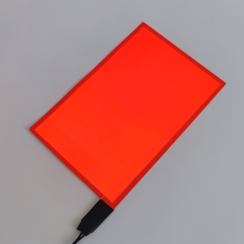 Cold light sheet, Other Backlight Sheet Ultra-Thin - 10cm15cm-red-with-battery-box-battery-not-included