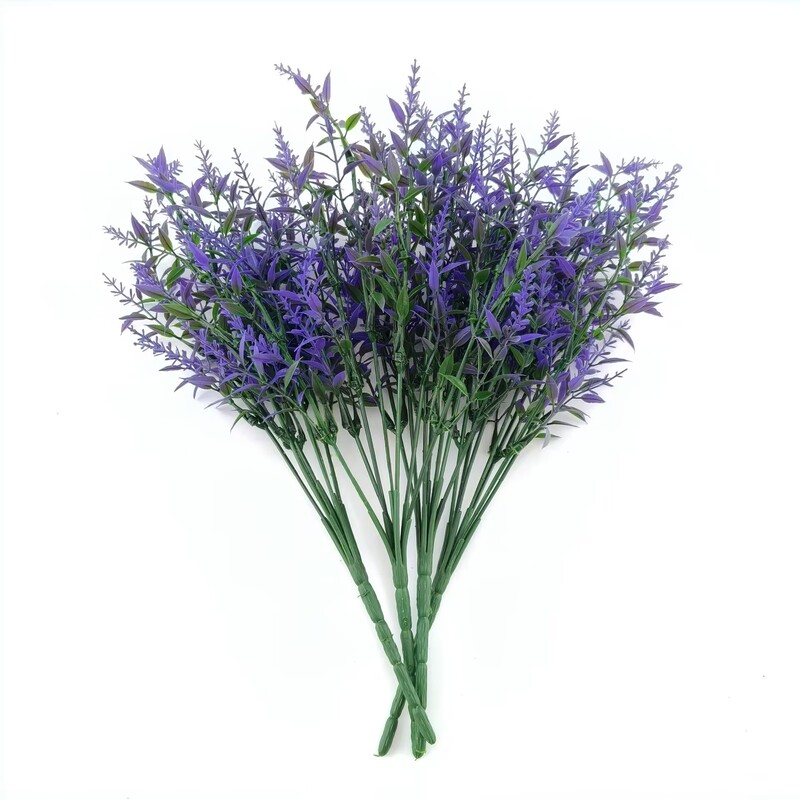 7 fork simulation wheat ear lavender artificial flower plastic family porch decoration plant artificial flower pastoral artificial flower