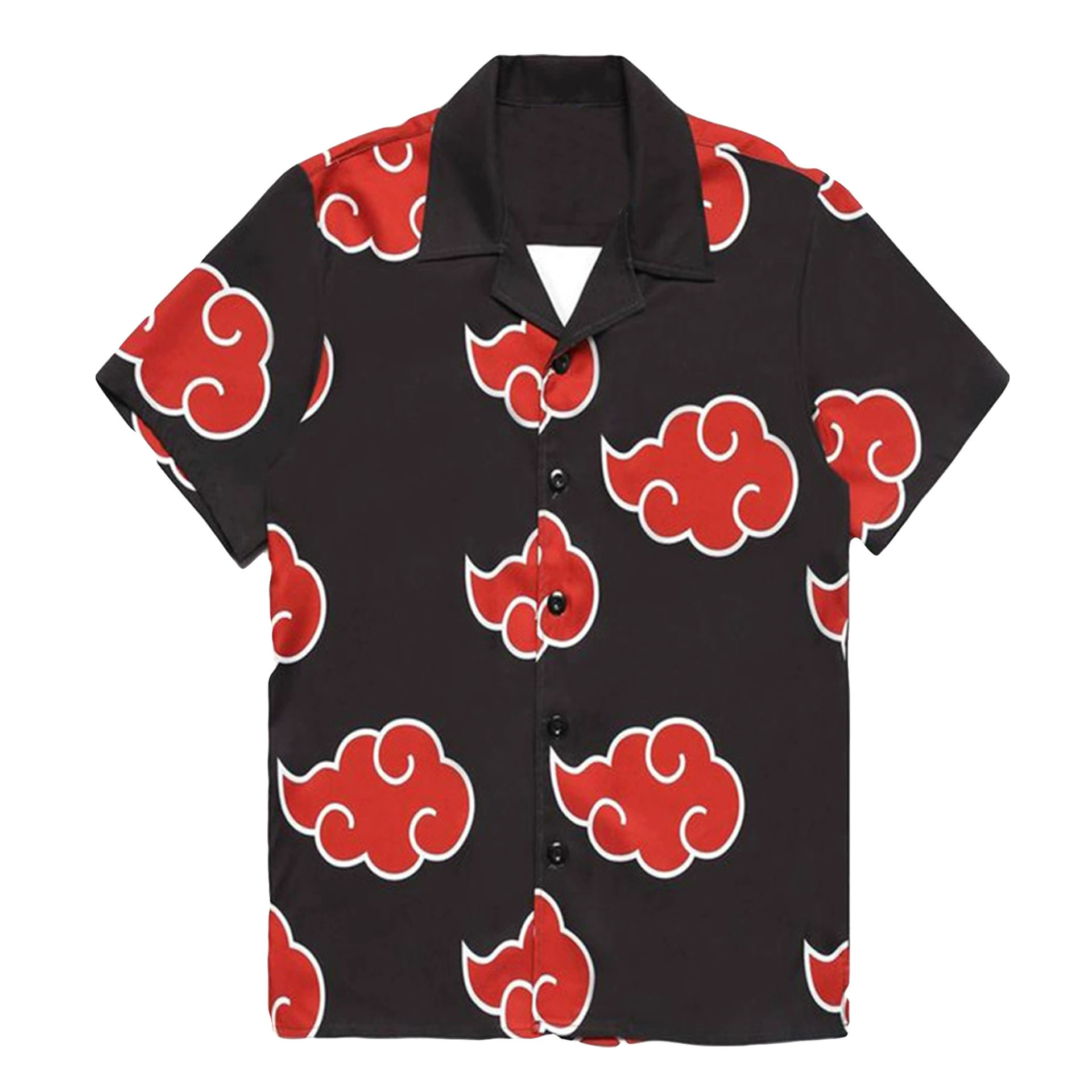 3D Cartoon Summer Shirt - Akatsuki Cloud Naruto Pattern, Imported, Wide Size Range