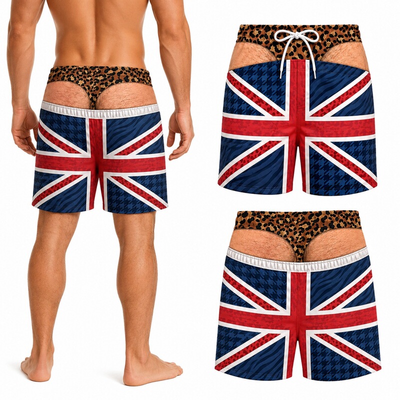 Cross-border 2026 hot new model, personalized and fun quick-dry men's shorts, summer outdoor beach shorts, men's 3D printed floral swim trunks Cross-border 2026 hot new model, personalized and fun quick-dry men's shorts, summer outdoor beach shorts, men's 3D printed floral swim trunks