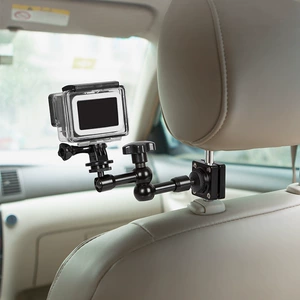 Car phone holder car seat headrest rear 1/4 interface fixed base GoPro shooting accessories