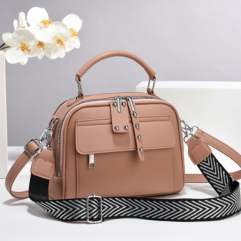 Textura atmósfera bolsa de mano Casual multi-commuting mochila simple versátil multicapa bolso de hombro Handbag
