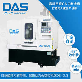 国强道生厂家直销 DS-5LS斜身排刀加长行程带侧铣动力头数控车床