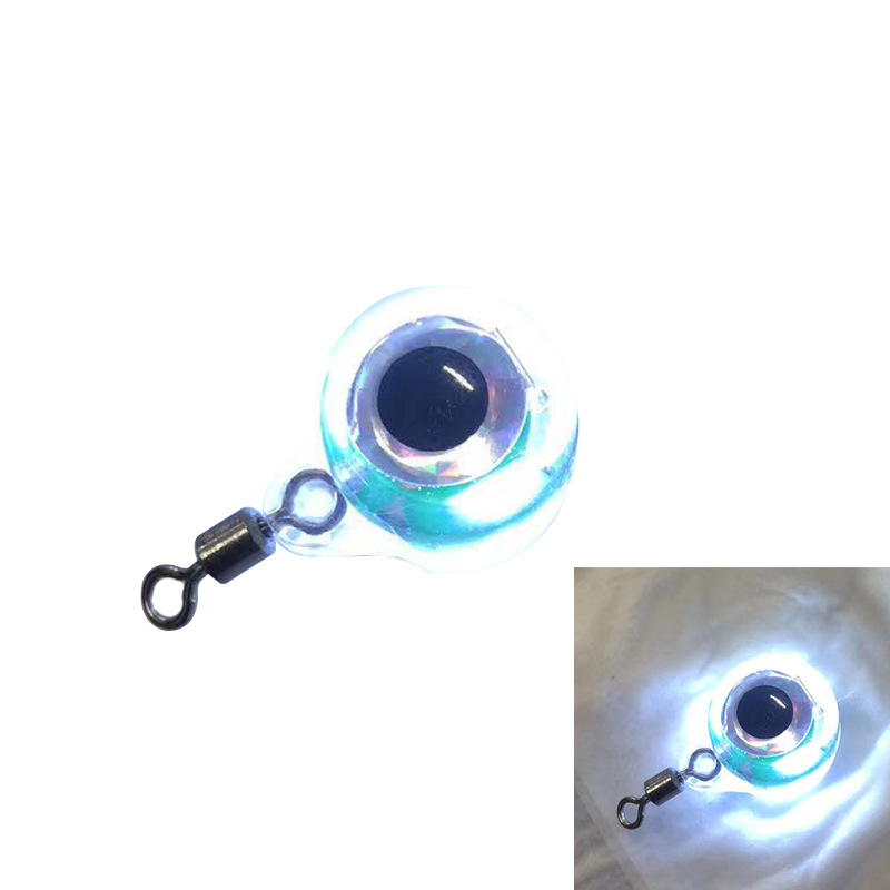 2024 ojo de pez lámpara de señuelo LED colector de peces submarino Luya lámpara de señuelo de pez botón lámpara de señuelo de pez lámpara de señuelo de pez electrónico