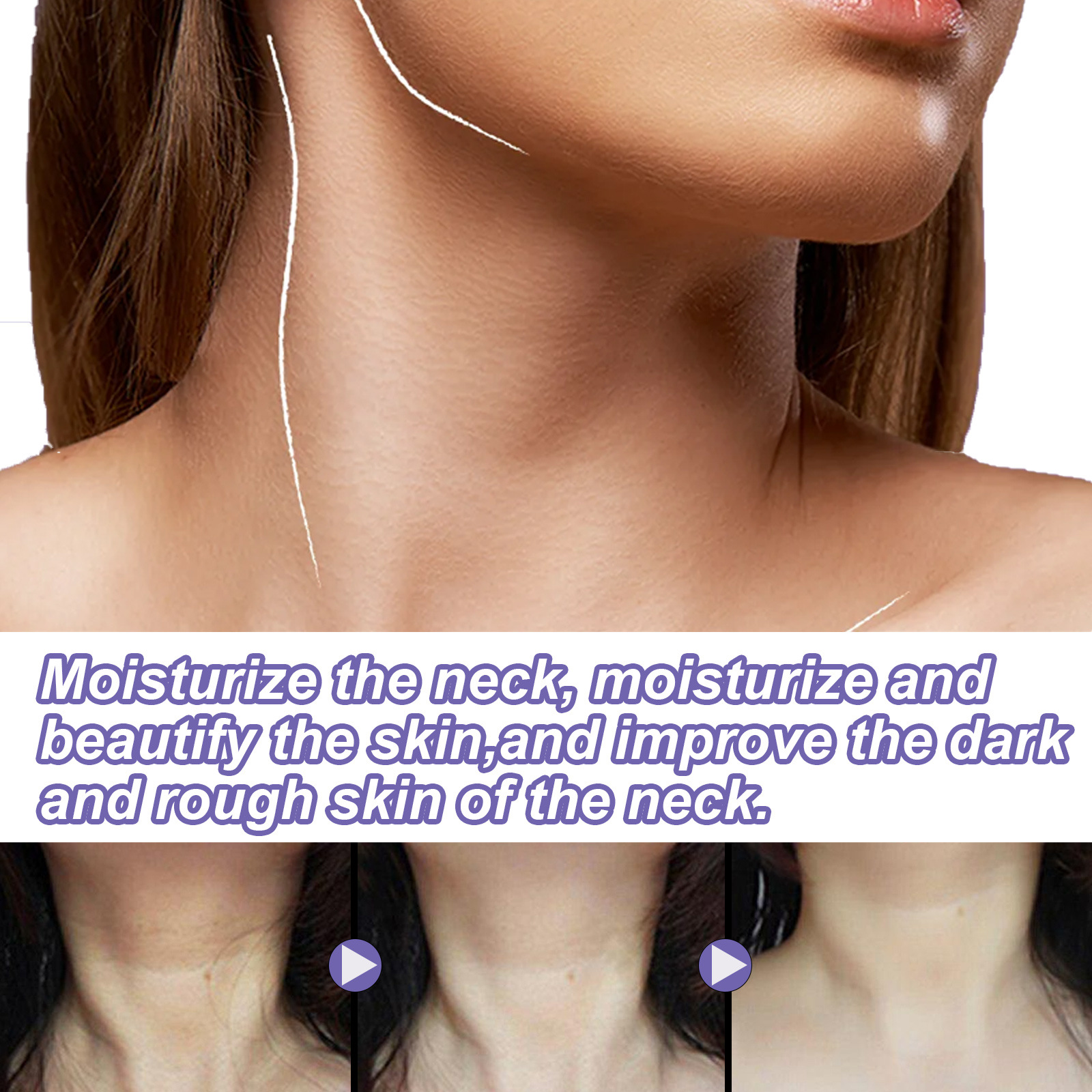 EELHOE Retinol Neck Cream Neck Massage Diminishes Neck Lines Moisturizes and Firms Neck Skin Reshapes Swan Neck