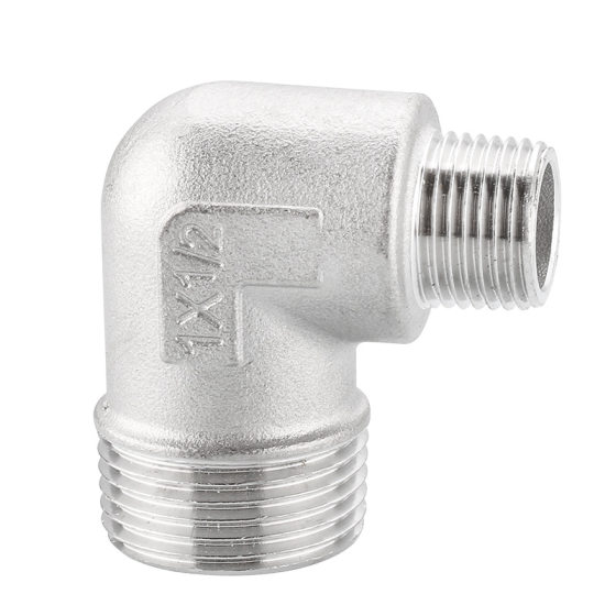 304 stainless steel double outer wire elbow external thread right angle inner joint diameter 90 degrees 2 points 3 points 4 points to 6 points 1 inch