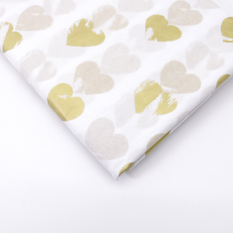 Fabricante en stock caliente de oro y plata patrón de papel de pera floral embalaje de flores papel de copia de lunares de color a rayas papel de pera