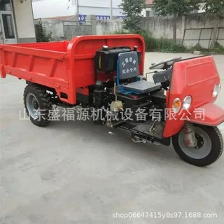 工程用18马力柴油三轮车 工地矿用拉货翻斗自卸车 双梁承重型