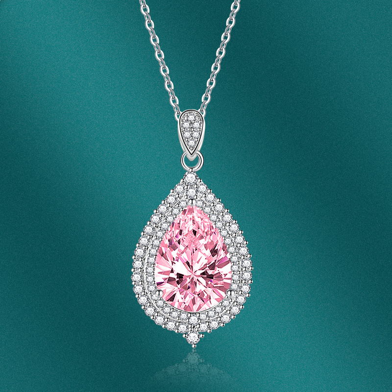 Copper Zircon Water Droplets Fashion display picture 4