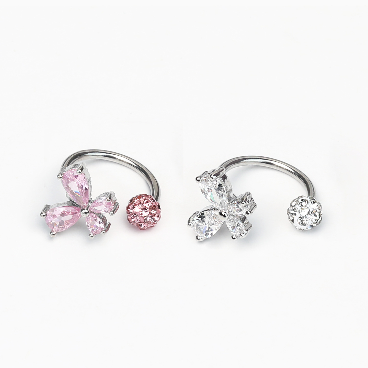 16G labret stud size and finish detail