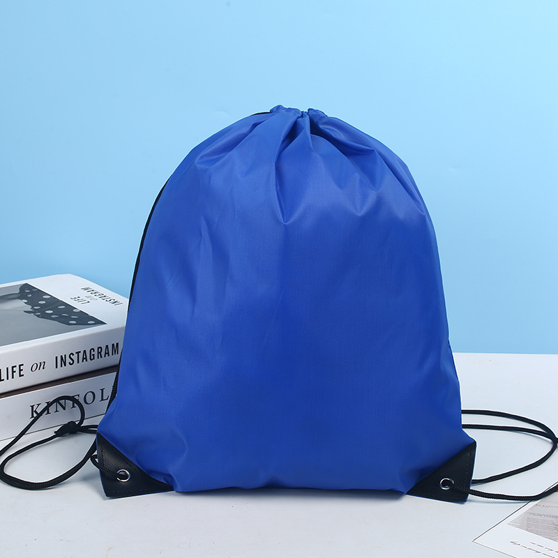Bolsos de poliéster, mochila de Maratón de baloncesto al aire libre, bolsa de recogida de cuerda de tela de Oxford personalizada