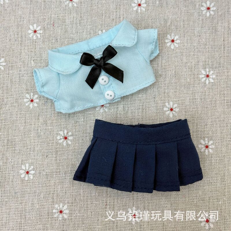 Cute 10cm Baby Clothes Doll Doll 15Cmlabubu Skirt Sweatshirt Dress Kt Preppy Style Series Wholesale