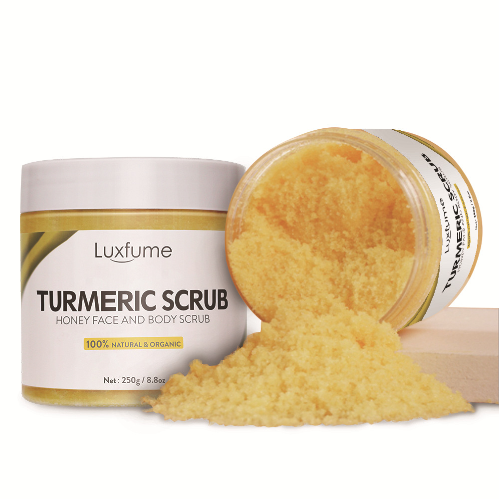 Face Scrub Turmeric Scrub Cream Moisturizes and Softens Skin Body Ginger Scrub Cream 250g available from stock