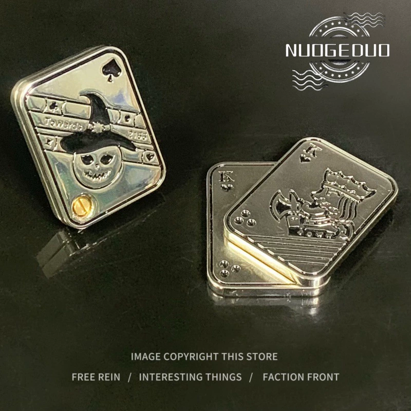 EDC игрушка для снятия стресса — магнитная металлическая карточка-монета высокого усилия, карманный фиджет