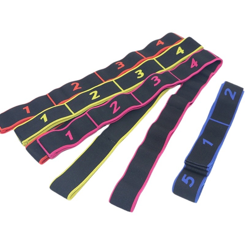 Multi-segmento de corrección de la banda digital de crisantemo cuerda de fitness yoga Danza Latina banda elástica banda de estiramiento posición número de banda