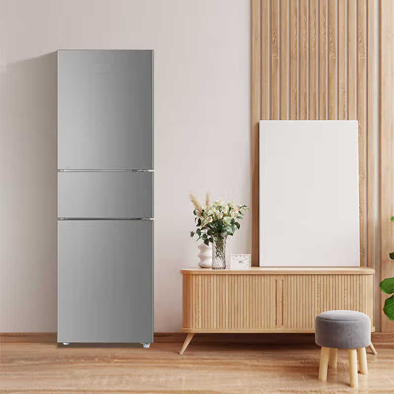 Haier 217 Liter Air-Cooled Fixed Frequency Three-Door Refrigerator Bcd-217Wghc3E9H9