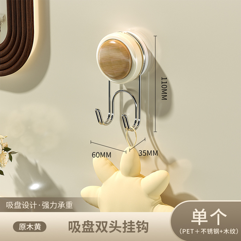 Hook de ventosa puerta trasera sin perforación percha de gorra bolsas de llaves gancho sin rastro fuerte gancho de extracción de papel al por mayor