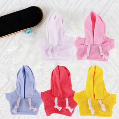 パーカーのみ】布張りの子供服、ブラインドボックス、ストラップ、人形服、パーカー、マカロン17cm、LABUBU