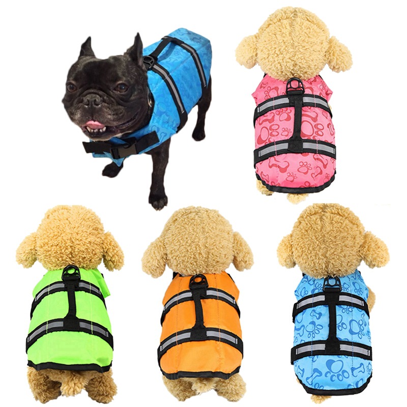 Cross-border Dog Supplies Pet Swimsuit Life Jacket Summer Water Playing Clothes Hydro Jacket Reflective Swimming Vest Jacket