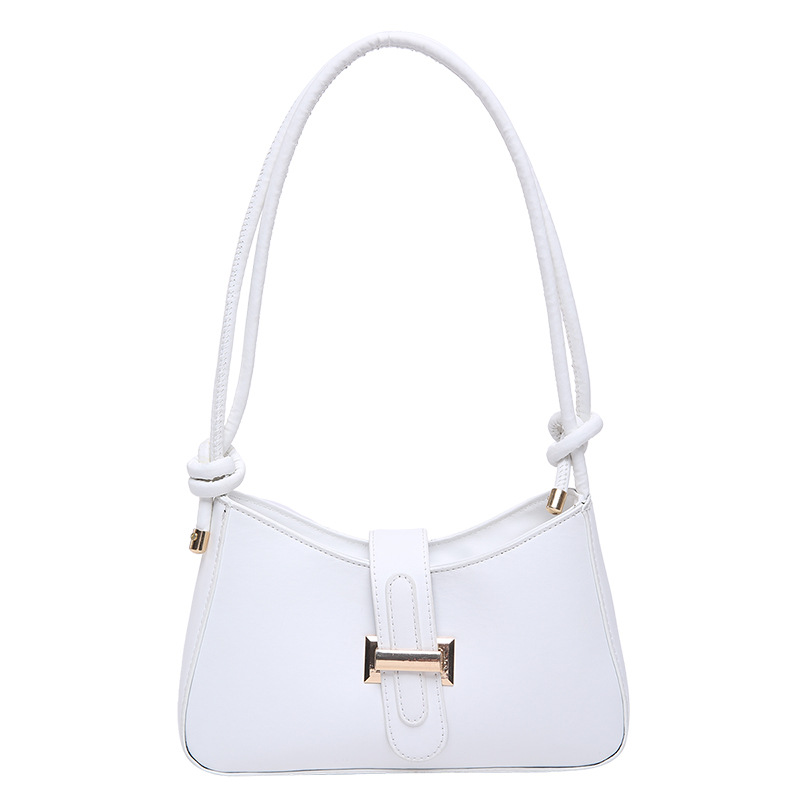 Bolsas de hombro para mujeres 2025 primavera nuevo cinturón de cinturón nuevo bolso de brazo de mujer simple bolso de hombro de mujer