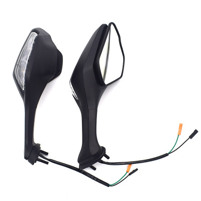 摩托车后视镜适用 cbr1000倒车镜观后镜大排量带灯反光镜男装车后|ms