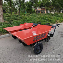 小型手推式汽油搬运翻斗车  工地汽油翻斗车 养殖场手推式运输车