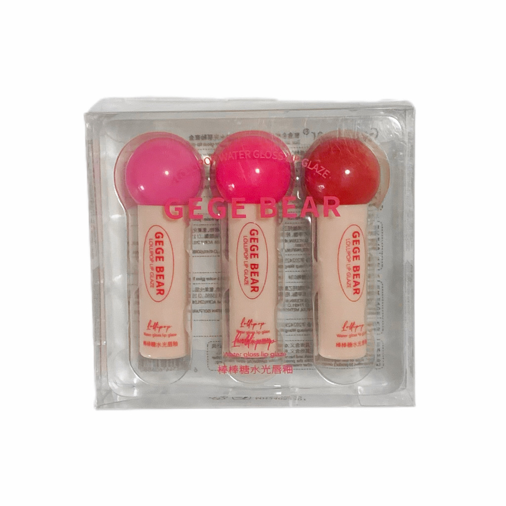 Gege bear lollipop esmalte de labios de agua brillante caja de esmalte de labios natural coreano para estudiantes baratos esmalte de labios humectantes image 6