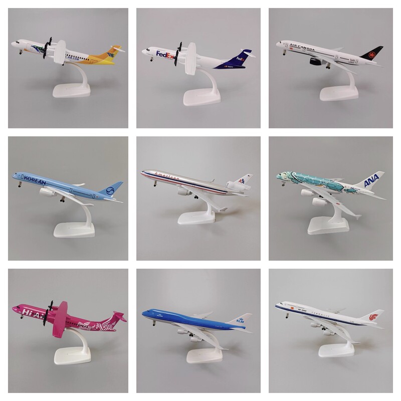 20cm Aircraft Model Airbus Series A320 A330 A350 A380 Alloy Solid Aircraft Model Ornament Gift