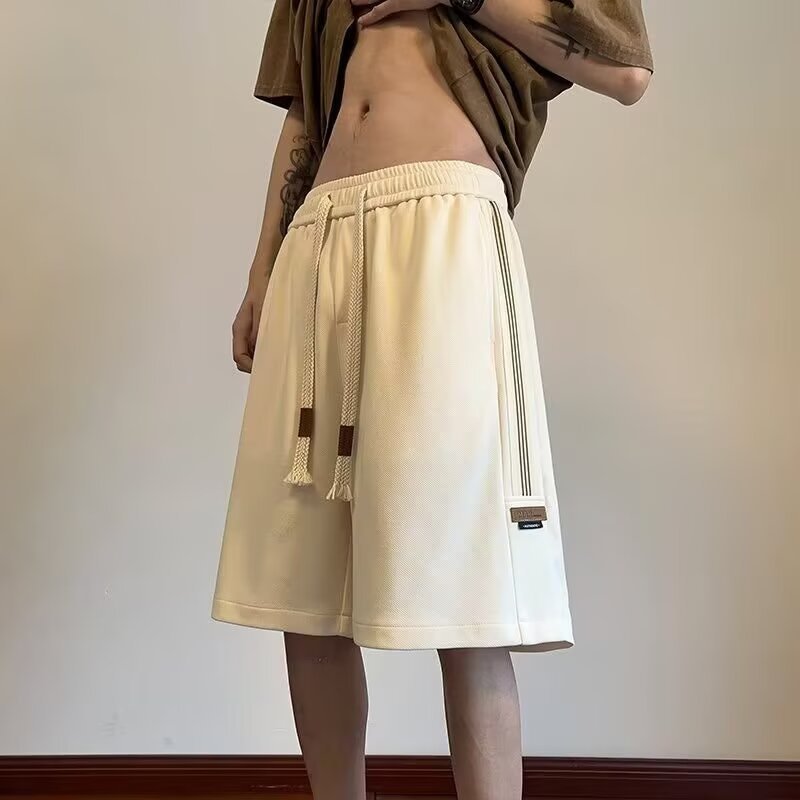 Pantalones cortos deportivos de baloncesto de estilo americano, pantalones de tendencia de verano delgados, pantalones casuales de oversize para correr.