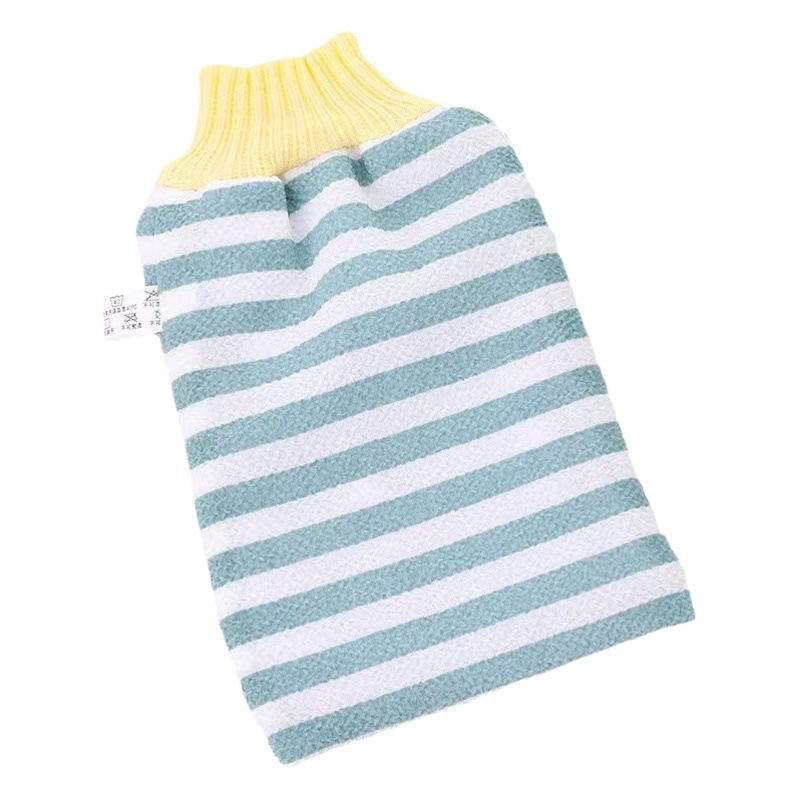 Toalla de baño del hogar descontaminación fuerte cubierta de baño mano frotar barro gris guantes de baño Baño limpie Toalla de baño a rayas fibra de algodón