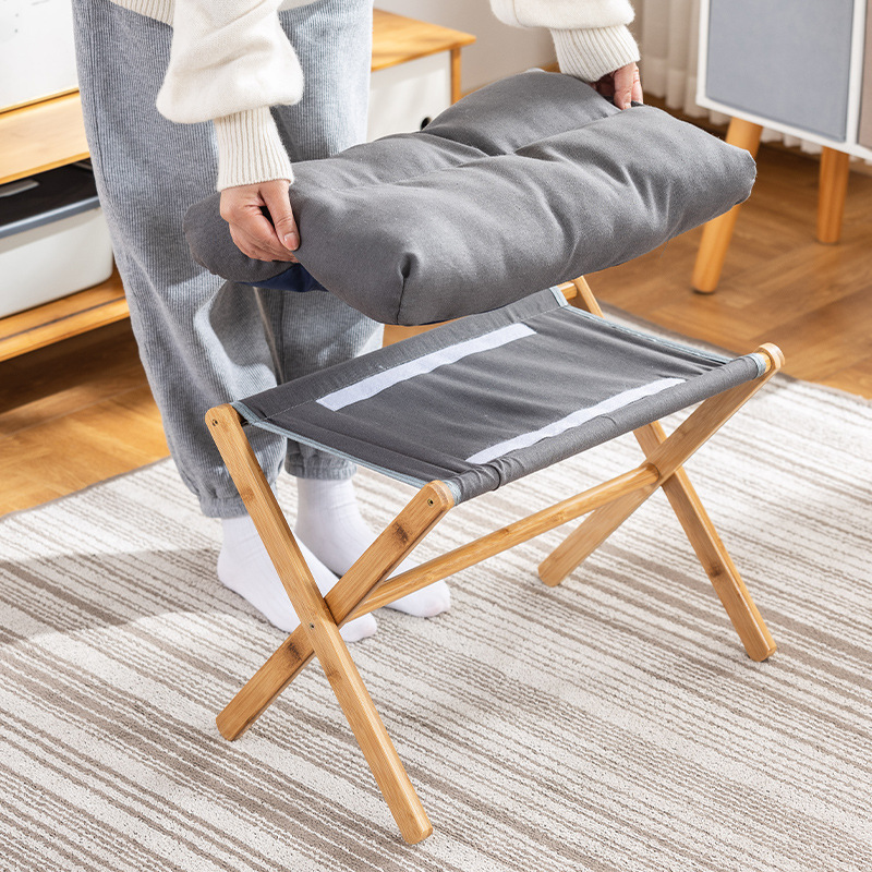 Taburete de sofá, almohadilla de siesta de oficina, artefacto de pie plegable, taburete de zapatos doméstico