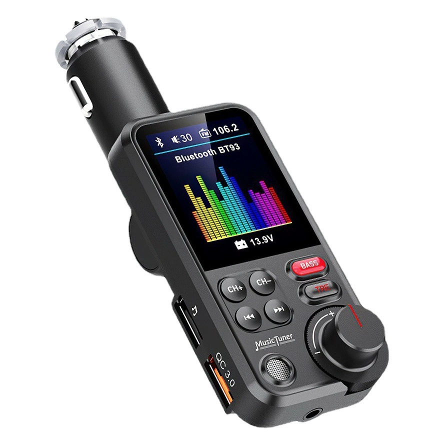 BT93 Автомобильный MP3-плеер U диск без потерь HIFI басовый эквалайзер музыкальный автомобильный Bluetooth FM-передатчик