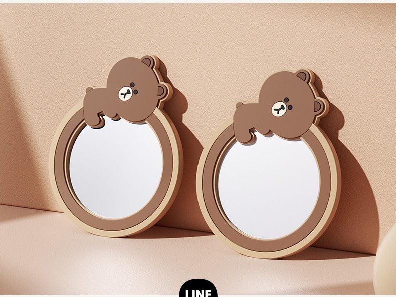 360-Degree Ultra-Clear Wide-Angle Car Rearview Mirror Small Round Mirror Reversing Blind Spot Auxiliary Mirror Reflective Mirror Cartoon Observation Mirror