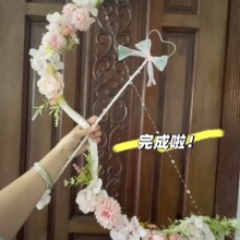 梦幻仙女花弓仿真花艺diy材料拍照道具丘比特装饰品摄影取景利器